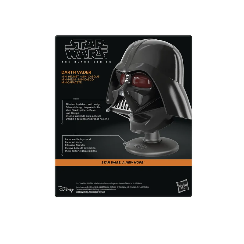 Star Wars - Darth Vader Mini Helm Replik auf Base