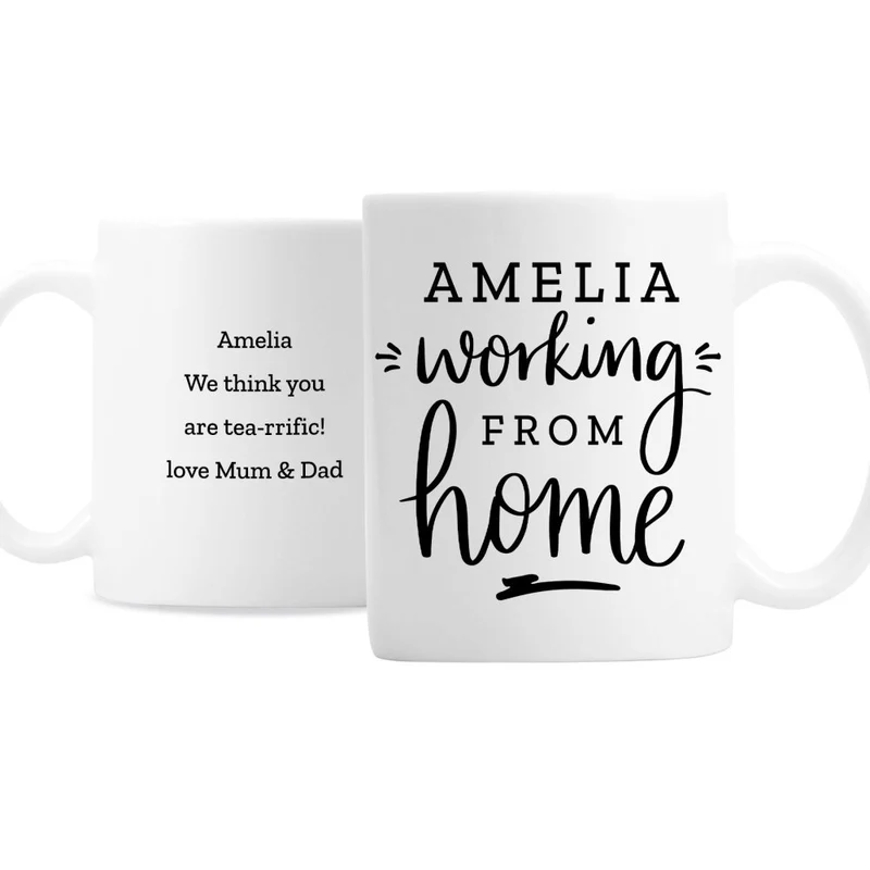 Personalised Working From Home Mug