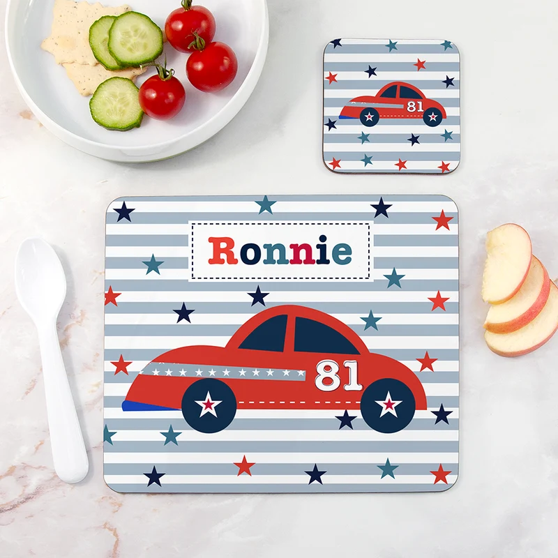Personalised Personalised Boy's Placemat Set