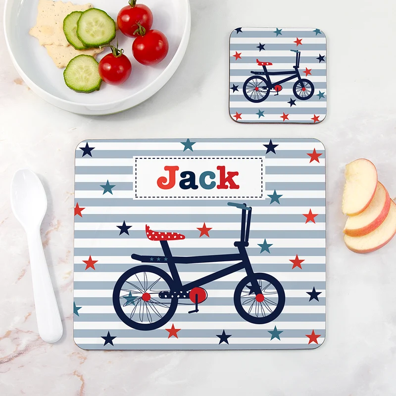 Personalised Personalised Boy's Placemat Set