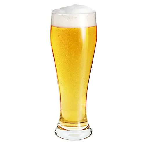 Set of 4 Tall 23 Oz Pilsner Beer Glasses, Clear Drinking Glassware