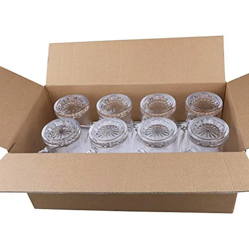 Beer Mugs Set,Glass Mugs With Handle 16oz,Large Beer Glasses For Freezer,Beer Cups Drinking Glasses 500ml,Pub Drinking Mugs Stein Water Cups For Bar,Alcohol,Beverages Set of 8 KTZB02…