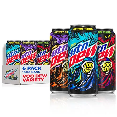 MTN DEW VOO-DEW® Variety Pack Soda Pop, 16 fl oz, 6 Pack Cans