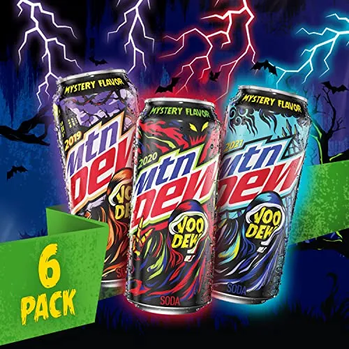 MTN DEW VOO-DEW® Variety Pack Soda Pop, 16 fl oz, 6 Pack Cans