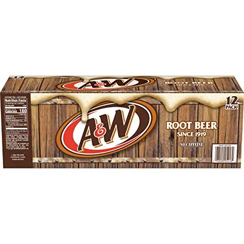 A&W Root Beer, 12 fl oz cans (pack of 12)