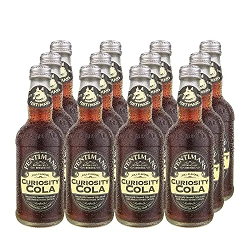 Fentimans Soda Curiosity Cola - Healthy Soda, All Natural Soda, Botanically Brewed, No Artificial Flavors, Preservatives, or Sweeteners, Craft Soda - Curiosity Cola, 275 ml (Pack of 12)