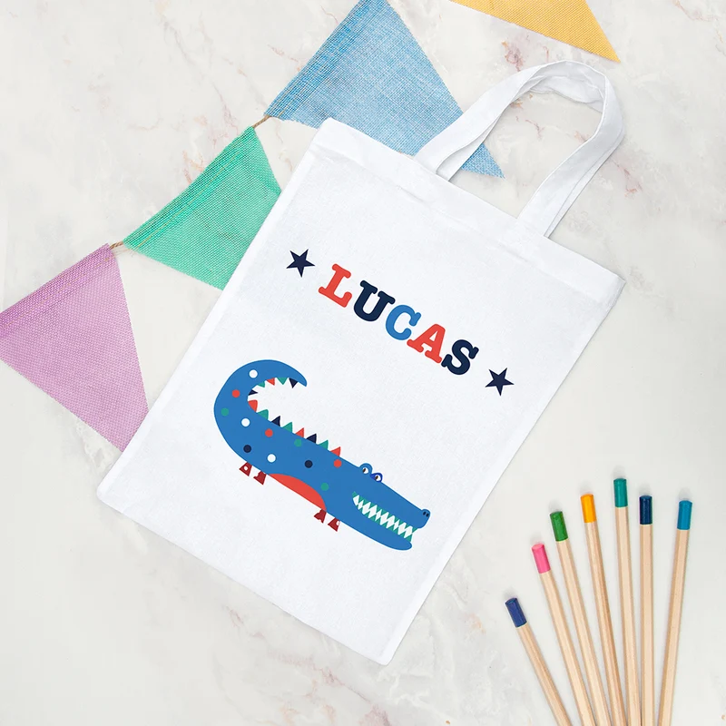 Personalised Personalised Boy's Fabric Party Bag