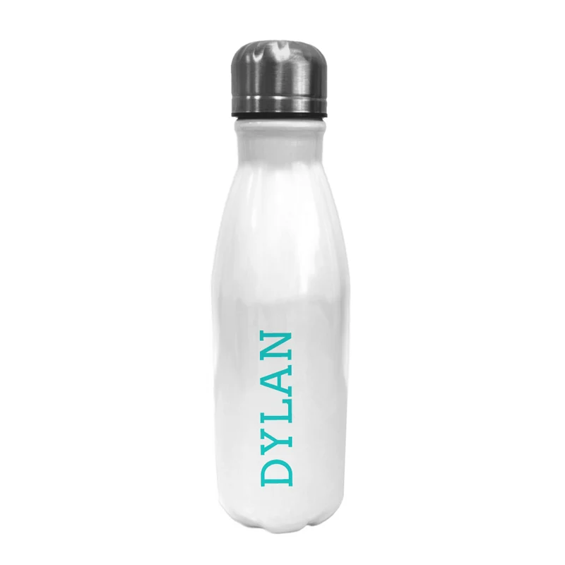 Personalised Personalised Bowling Water Bottle - Typewriter