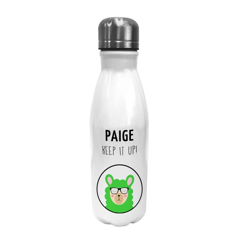 Personalised Personalised Bowling Water Bottle - Llama Icon