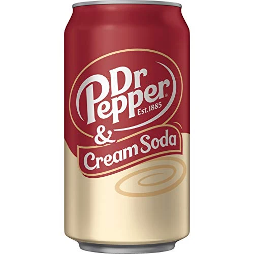 Dr Pepper & Cream Soda, 12 fl oz cans, 12 pack