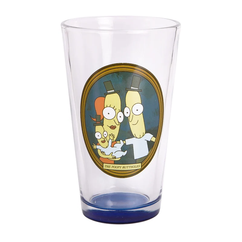 Rick and Morty - Poopybutthole Family Glas