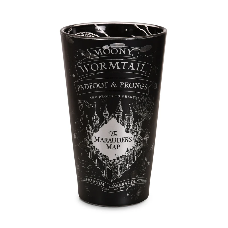 Harry Potter - Karte des Rumtreibers Glas schwarz