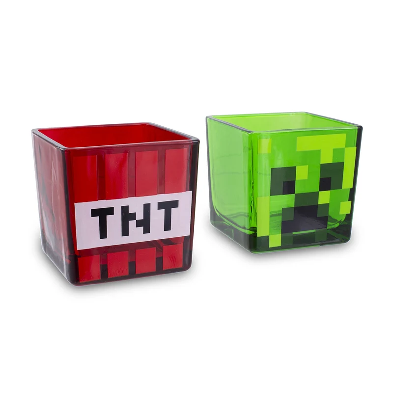 Minecraft - Creeper und TNT Gläser 2er Set