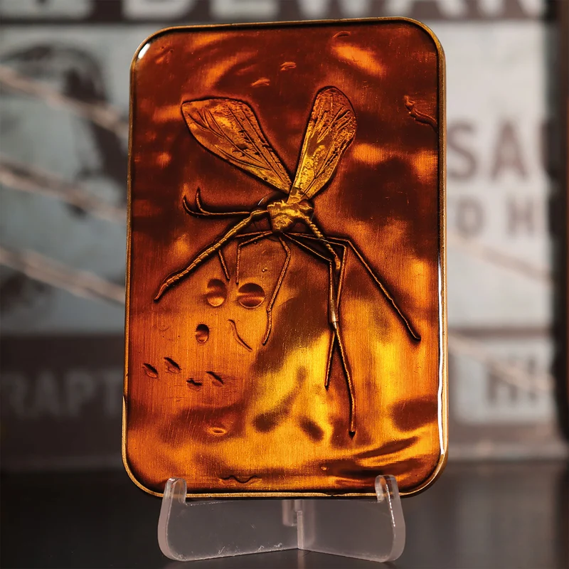 Jurassic Park - Moskito in Amber Metallbarren Replik limitiert