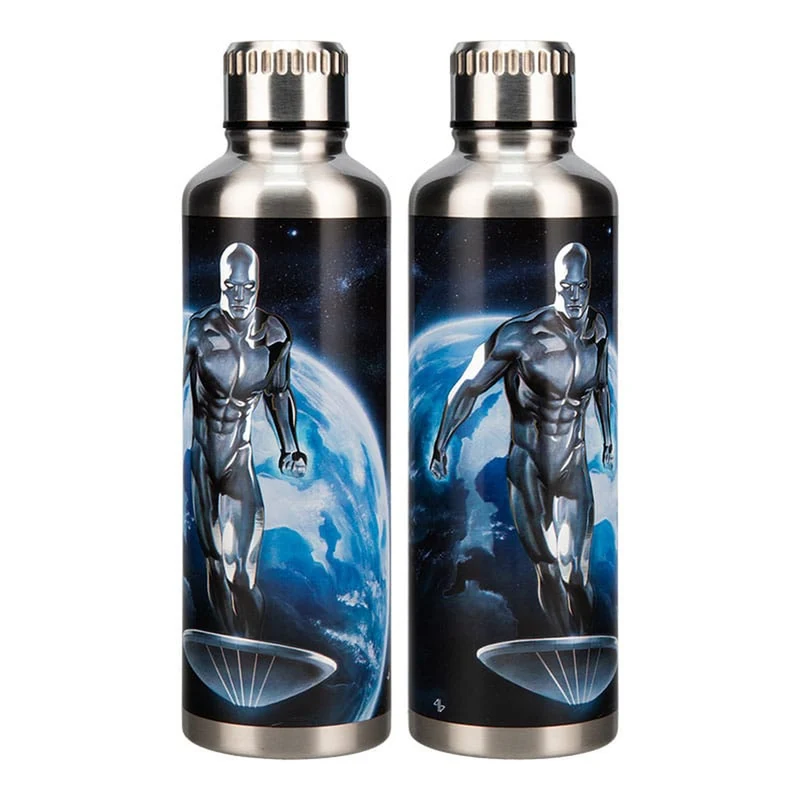 Fantastic Four Metal Trinkflasche Silver Surfer