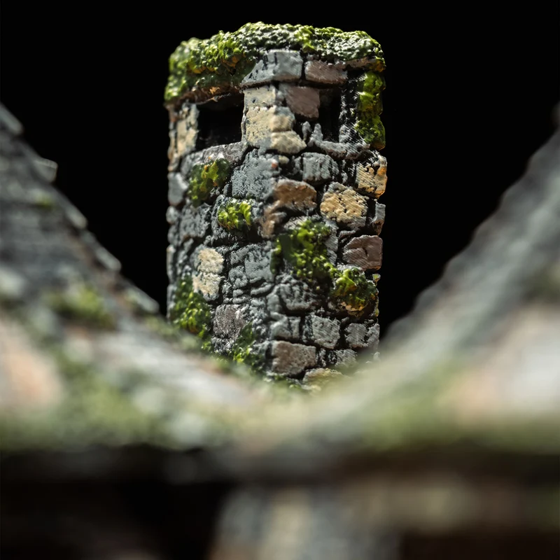 Harry Potter - Hagrids Hütte Miniatur Replik mit LED Leuchtfunktion