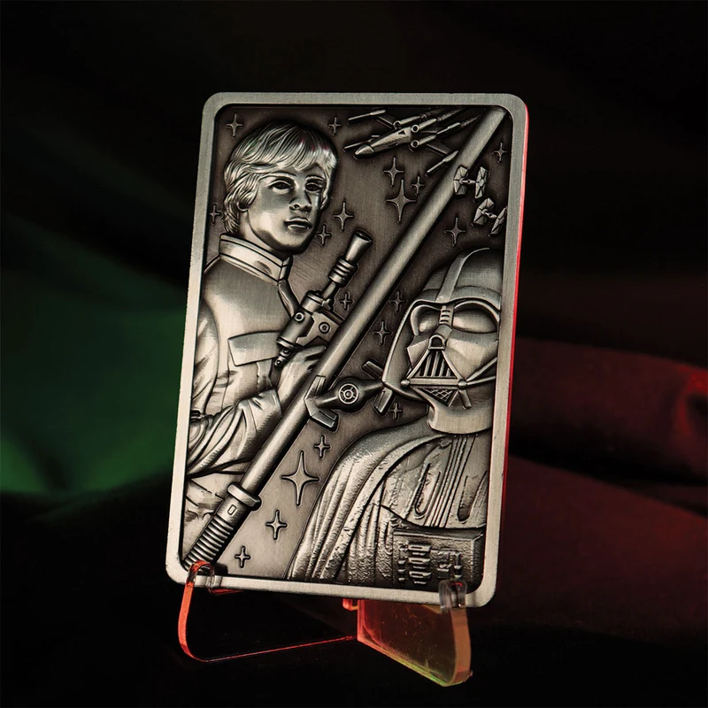 Star Wars - Luke und Darth Vader Metallbarren Replik limitiert