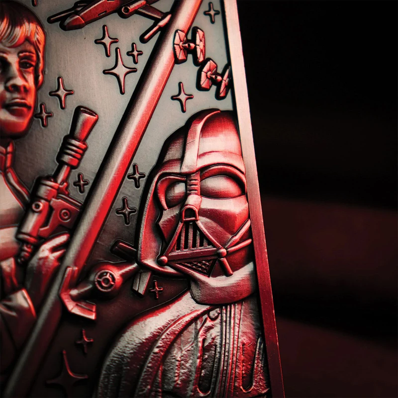 Star Wars - Luke und Darth Vader Metallbarren Replik limitiert