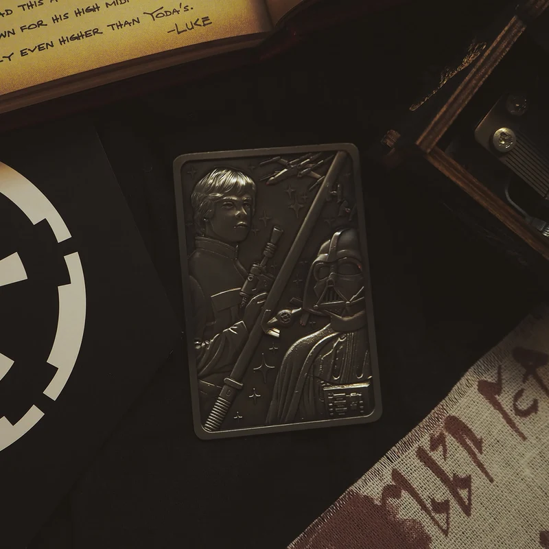 Star Wars - Luke und Darth Vader Metallbarren Replik limitiert