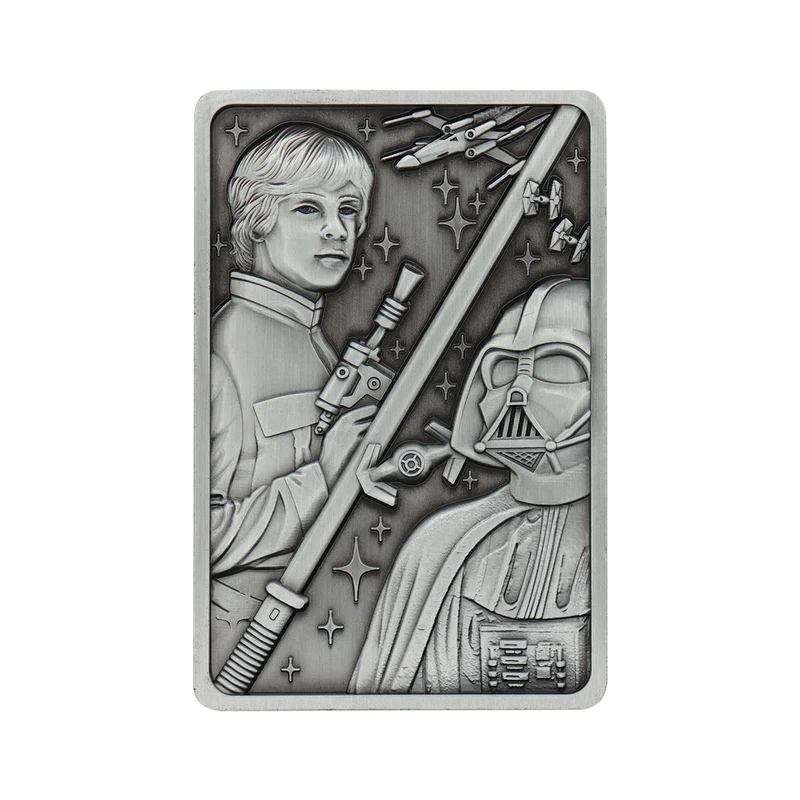 Star Wars - Luke und Darth Vader Metallbarren Replik limitiert
