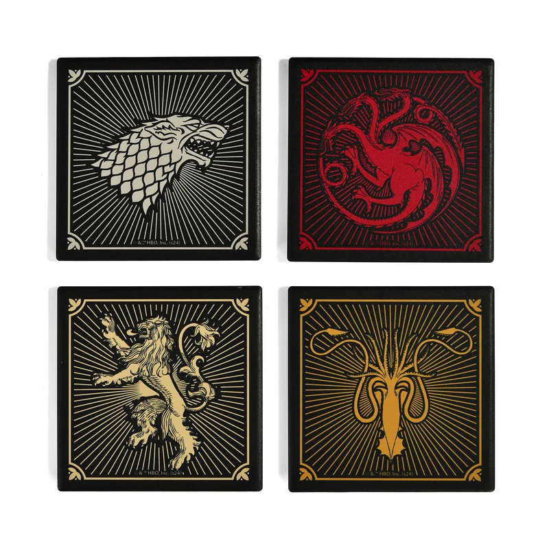 Game of Thrones - Wappen Untersetzer 4er Set