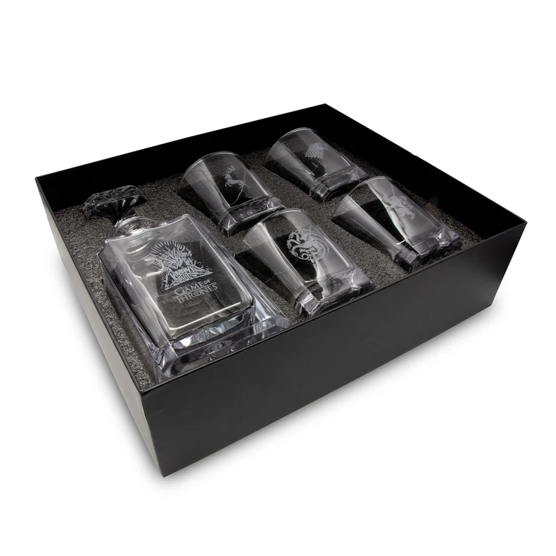 Game of Thrones - Karaffe mit Stopfen und Gläser-Set