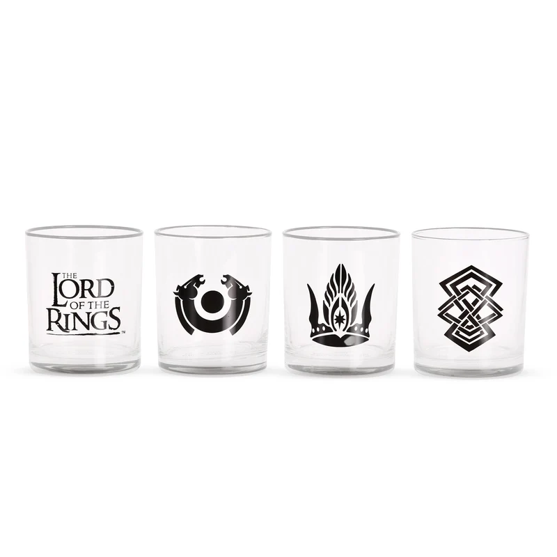 Mittelerde Symbol Gläser 4er Set - Der Herr der Ringe