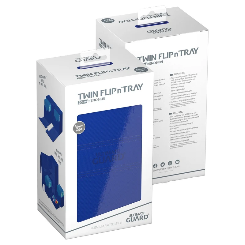 Ultimate Guard Twin Flip'n'Tray 200+ Xenoskin - Blue
