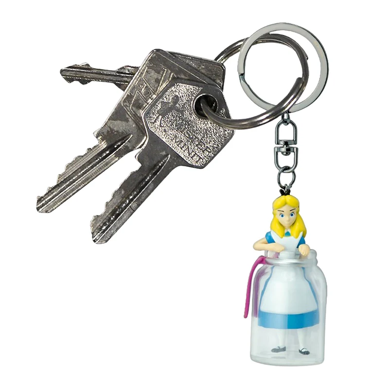 Alice im Wunderland - Alice in Flasche 3D Schlüsselanhänger