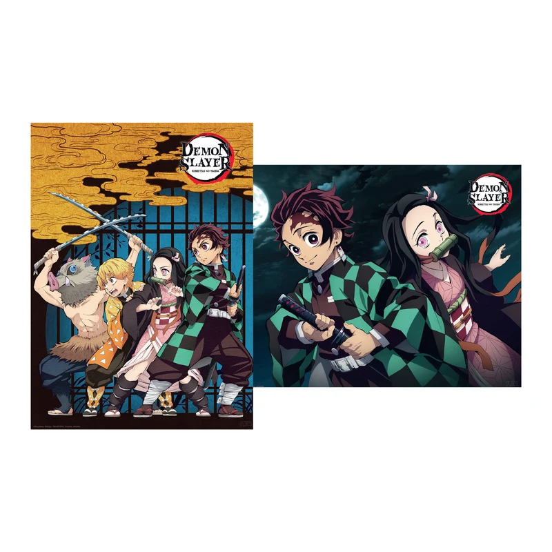 Demon Slayer - Group & Duo Poster 2er Set