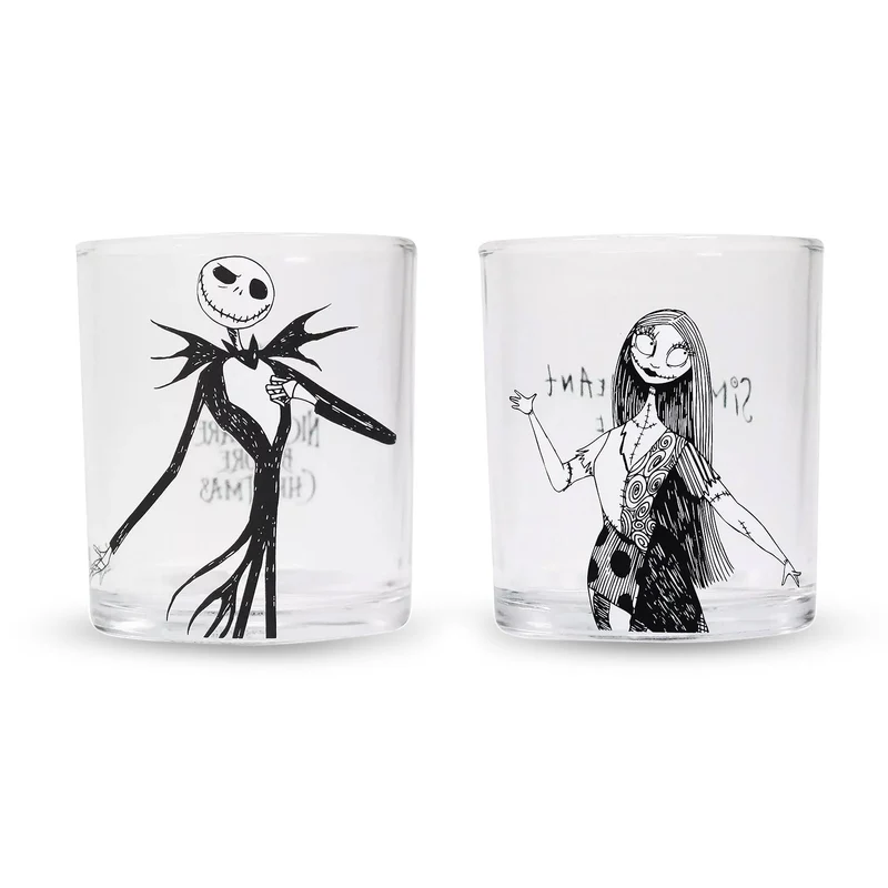 Nightmare Before Christmas - Jack & Sally Gläser 2er Set