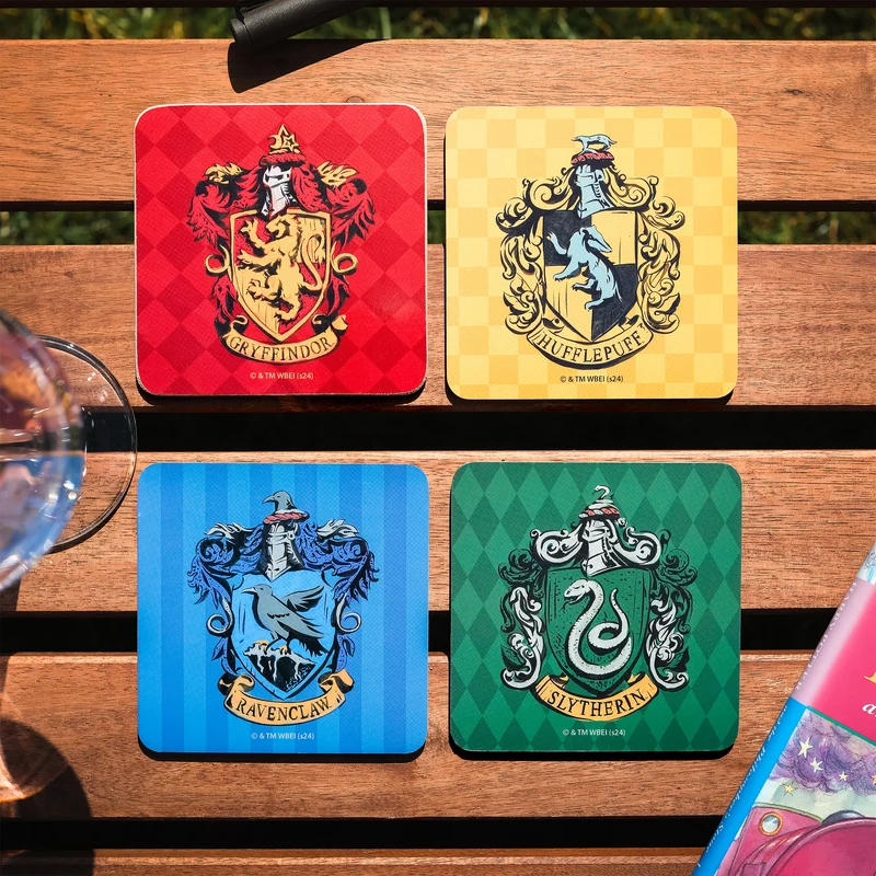 Harry Potter - Häuser Wappen Untersetzer 4er Set