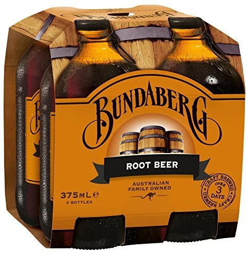 Bundaberg Soda Root Beer, 12.68 Fl Oz (Pack of 4)