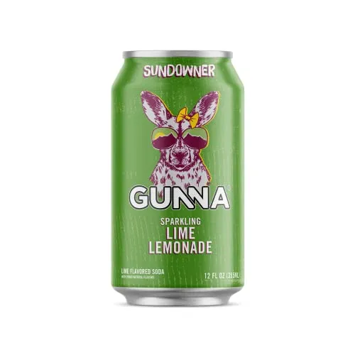 Gunna Craft Soda | Variety Pack | Unique Sparkling Lemonade | Natural | Refreshing | Soft Drink and Mixer | Real Flavor | 12 oz | 12 pack