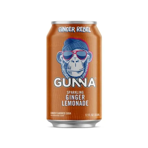Gunna Craft Soda | Variety Pack | Unique Sparkling Lemonade | Natural | Refreshing | Soft Drink and Mixer | Real Flavor | 12 oz | 12 pack