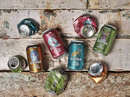 Gunna Craft Soda | Variety Pack | Unique Sparkling Lemonade | Natural | Refreshing | Soft Drink and Mixer | Real Flavor | 12 oz | 12 pack