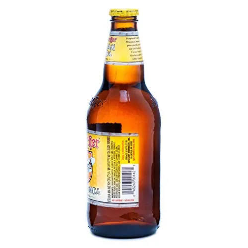 Sprecher Cream Soda, Fire-Brewed Craft Soda, Glass Bottle, 16oz, 12 Pack