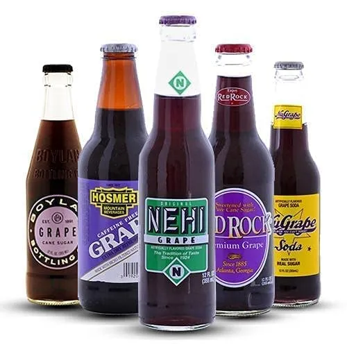 Ultimate Craft Soda Beverage Samplers - Mix Variety Case - Gourmet Sodas from All Around the Country - Choose Your Flavor - 12oz (12-Pack, 24-Pack) (Grape Soda - 24 Pack)