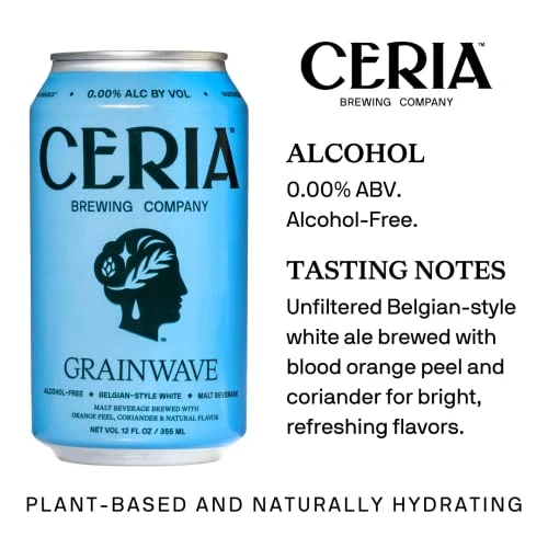 Ceria Brewing, Grainwave Alcohol-Free Belgian White, 12oz (12 pack)