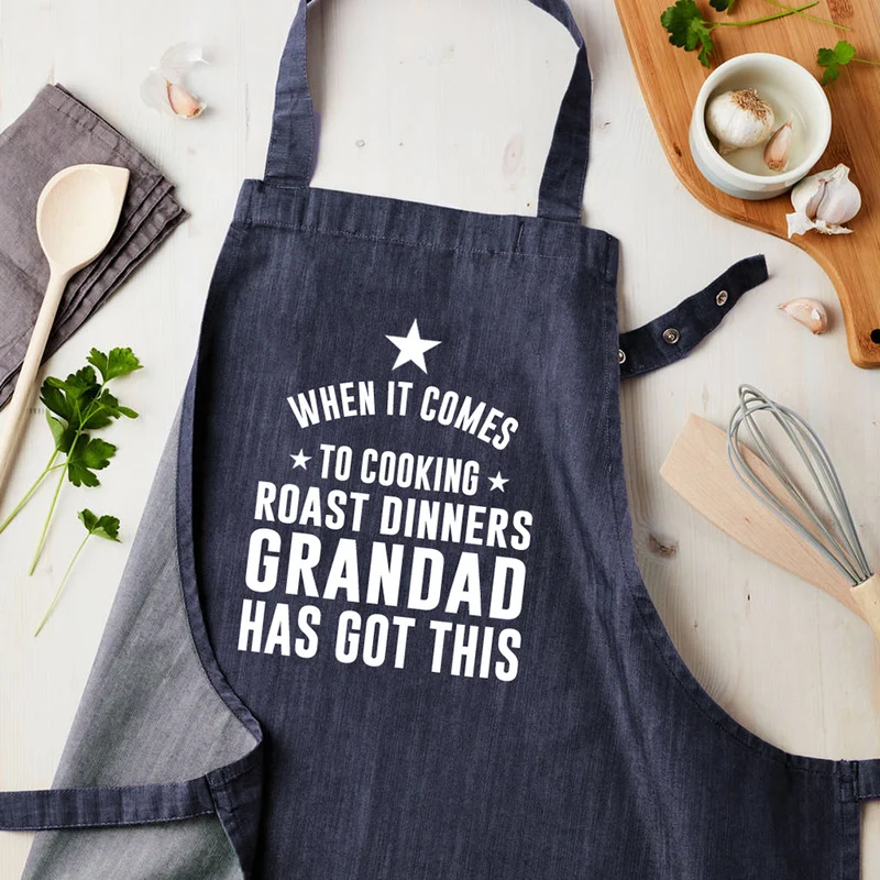 Personalised Personalised Blue Denim Cooking Apron