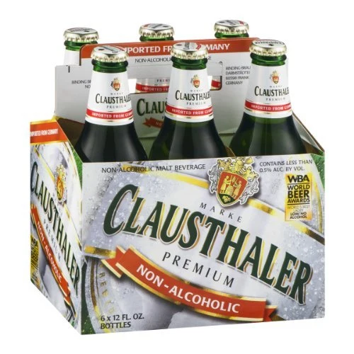 Clausthaler Non-Alcoholic Malt Beverage, 12 Oz (Pack of 6 Bottles)