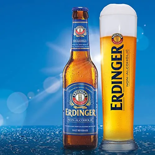 Erdinger Alkoholfrei Non Alcoholic Beer 30 Pack, Award Winning Beer from Germany, 11.2oz/btl