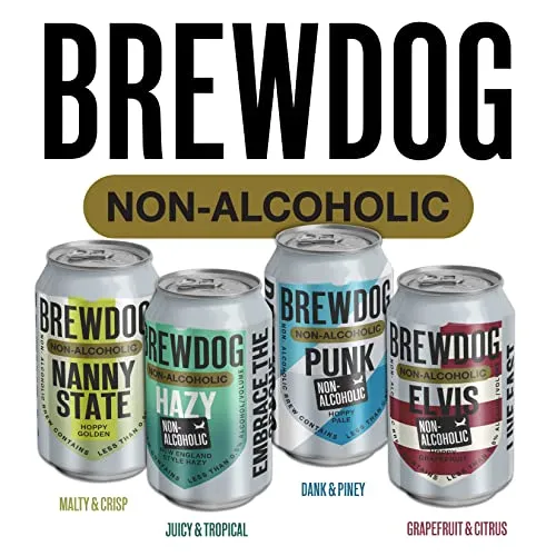 BrewDog 12-Pack of Elvis | Non-Alcoholic | 20 Calories 2.3g Carbs Per Serving | 12oz Cans