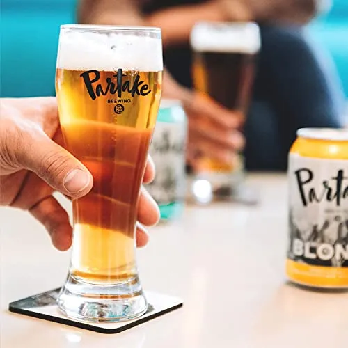 Partake Brewing Non Alcoholic Craft Brew, Blonde, 24 Pack - 12 Ounce Cans, Low Calorie, All Natural Ingredients