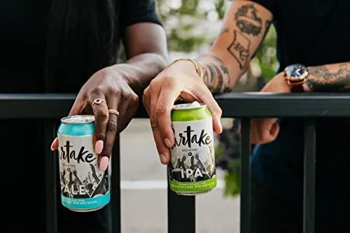 Partake Brewing Non Alcoholic Craft Brew, IPA, 24 Pack - 12 Ounce Cans, Low Calorie, All Natural Ingredients