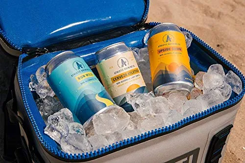 Athletic Brewing Company Craft Non-Alcoholic Beer - 12 Pack x 12 Fl Oz Cans - Upside Dawn Craft Golden - Low-Calorie, Award Winning - Subtle Aromas with Floral and Earthy Notes