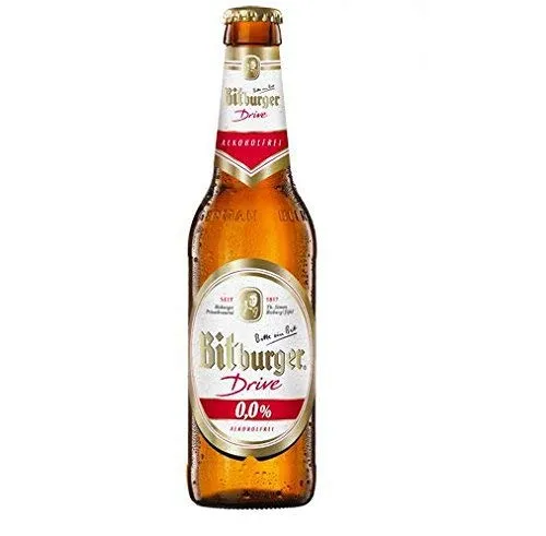 Bitburger Drive Non-Alcoholic German Beer 330ml (.33l) 6-Pack