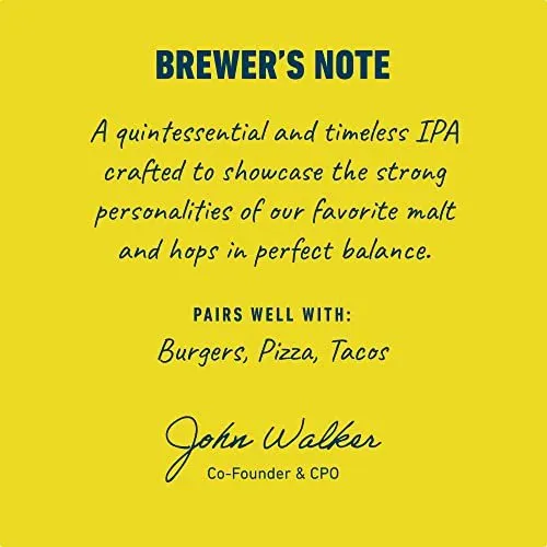 Athletic Brewing Company Craft Non-Alcoholic Beer - 6 Pack x 12 Fl Oz Cans - Run Wild IPA - Low-Calorie, Award Winning - The Ultimate Sessionable IPA Subtle Yet Complex Malt Profile