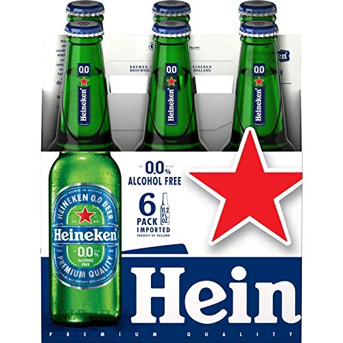 Heineken Non-alcoholic Beer, 12 Oz, 6 Ct