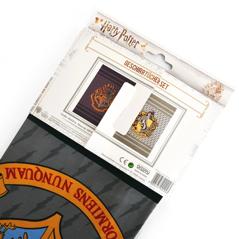 Harry Potter - Hufflepuff & Hogwarts Geschirrtücher Set